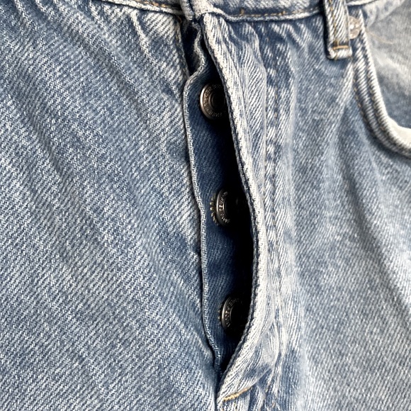 Free People Button fly Distressed Jeans straight or Cuffed 28 - Picture 4 of 8